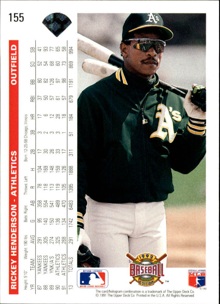 1992 Upper Deck Baseball Card Pick 1-250 - Picture 311 of 499