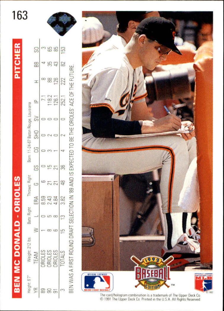 1992 Upper Deck Baseball Card Pick 1-250 - Picture 327 of 499
