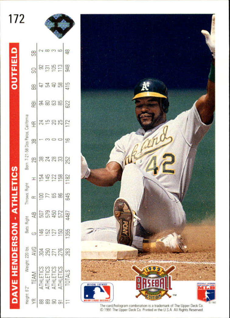 1992 Upper Deck Baseball Card Pick 1-250 - Picture 345 of 499