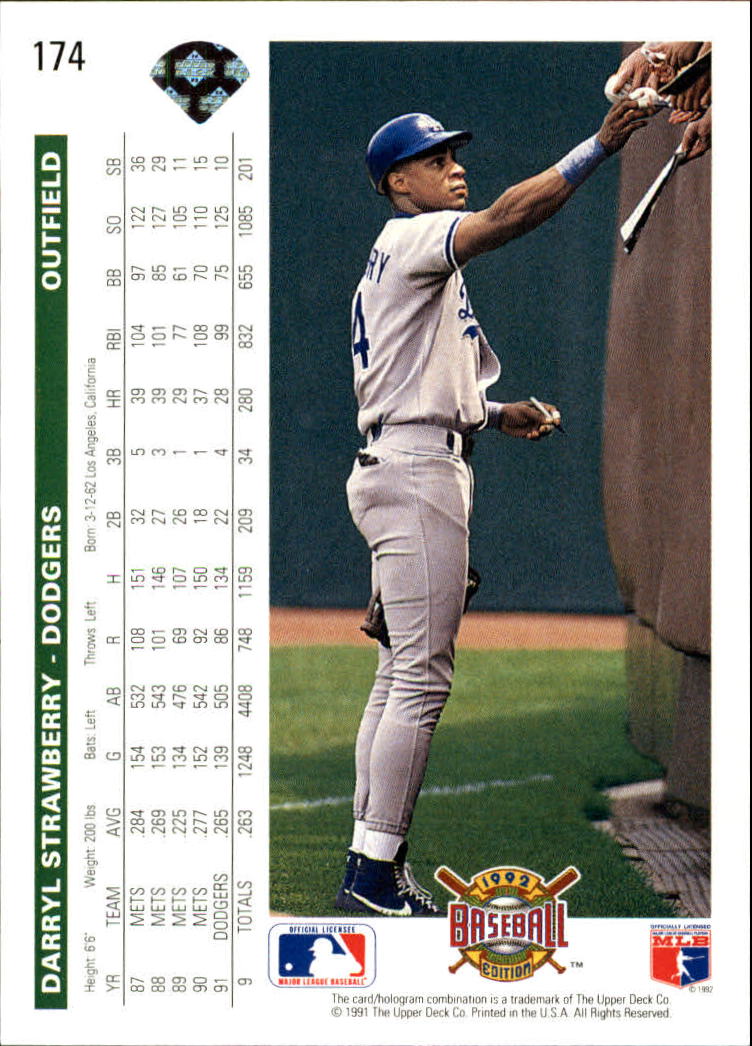 1992 Upper Deck Baseball Card Pick 1-250 - Picture 349 of 499