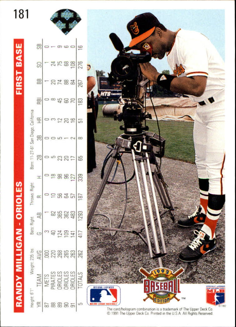 1992 Upper Deck Baseball Card Pick 1-250 - Picture 363 of 499