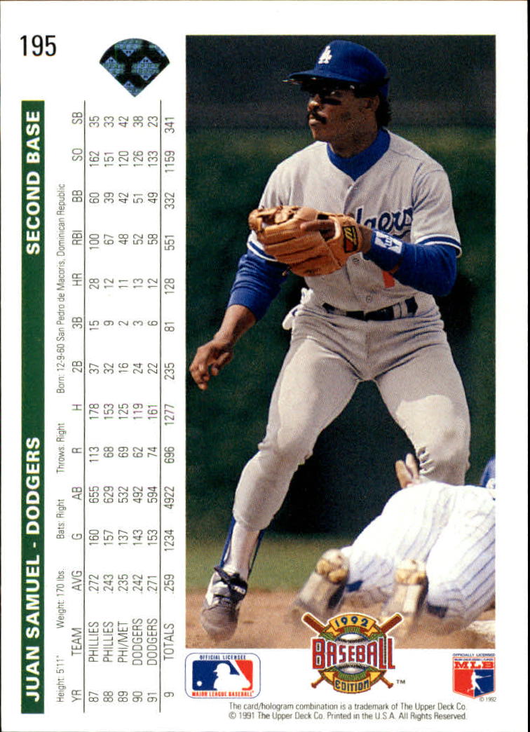 1992 Upper Deck Baseball Card Pick 1-250 - Picture 391 of 499