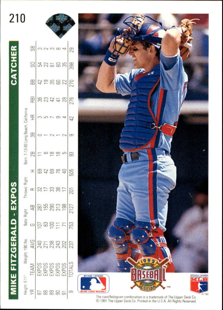 1992 Upper Deck Baseball Card Pick 1-250 - Picture 419 of 499