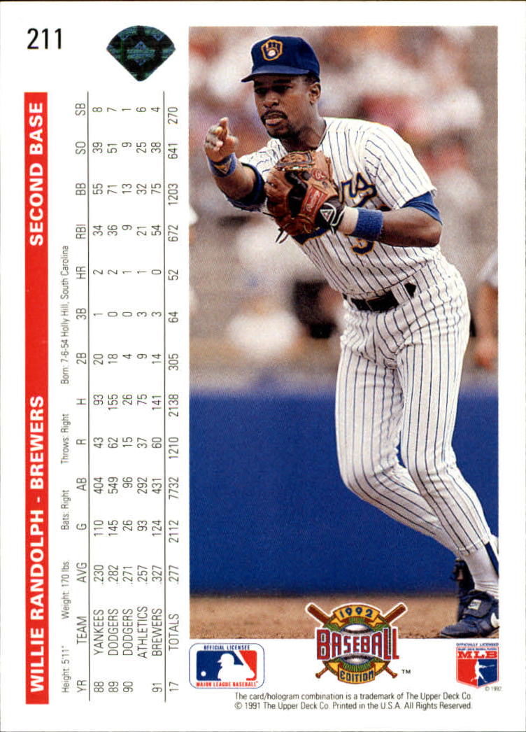 1992 Upper Deck Baseball Card Pick 1-250 - Picture 421 of 499
