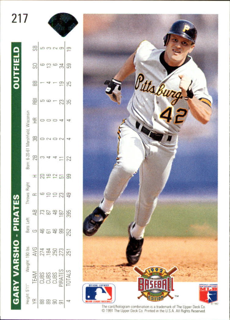 1992 Upper Deck Baseball Card Pick 1-250 - Picture 433 of 499