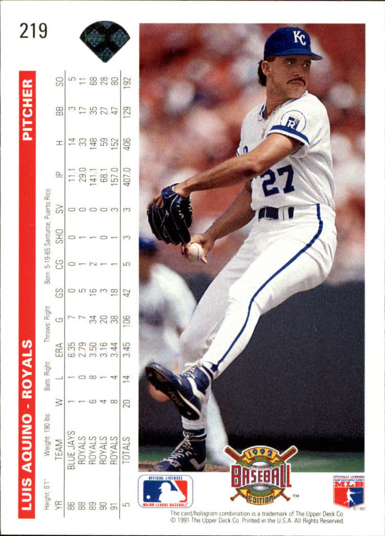 1992 Upper Deck Baseball Card Pick 1-250 - Picture 437 of 499
