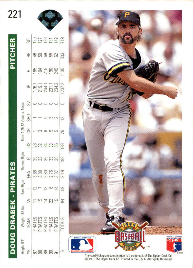 1992 Upper Deck Baseball Card Pick 1-250 - Picture 441 of 499