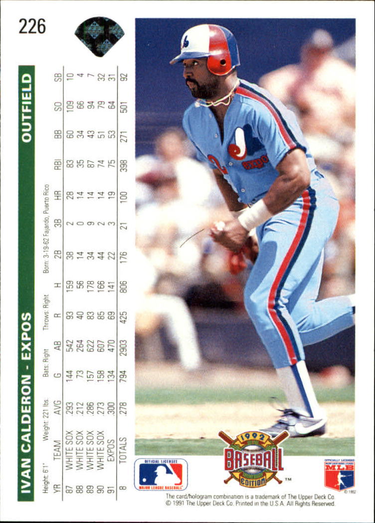 1992 Upper Deck Baseball Card Pick 1-250 - Picture 451 of 499