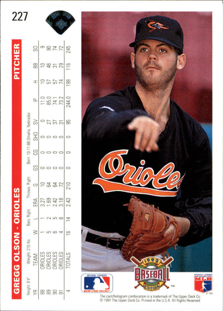 1992 Upper Deck Baseball Card Pick 1-250 - Picture 453 of 499