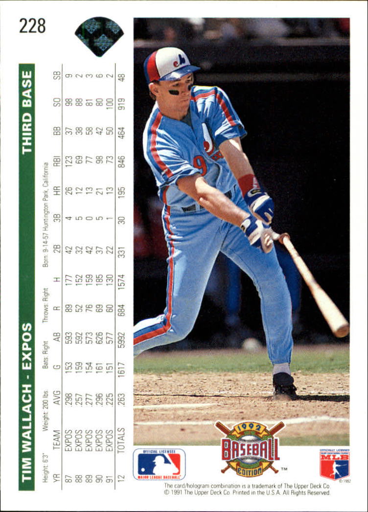 1992 Upper Deck Baseball Card Pick 1-250 - Picture 455 of 499