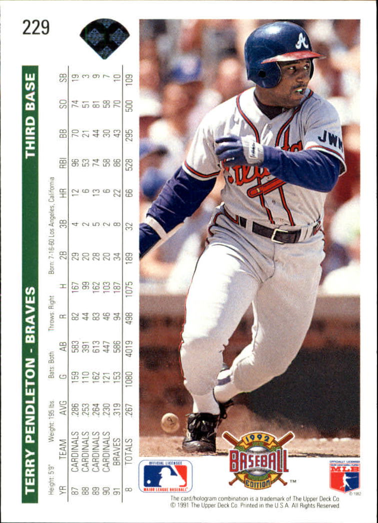 1992 Upper Deck Baseball Card Pick 1-250 - Picture 457 of 499