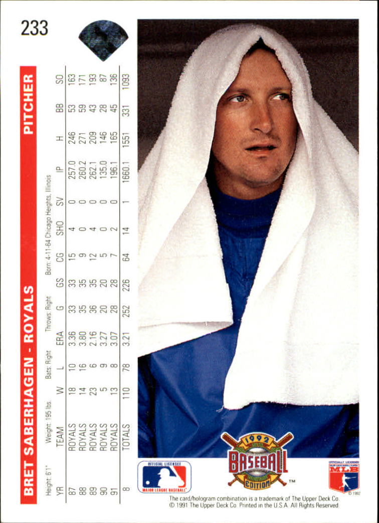 1992 Upper Deck Baseball Card Pick 1-250 - Picture 465 of 499