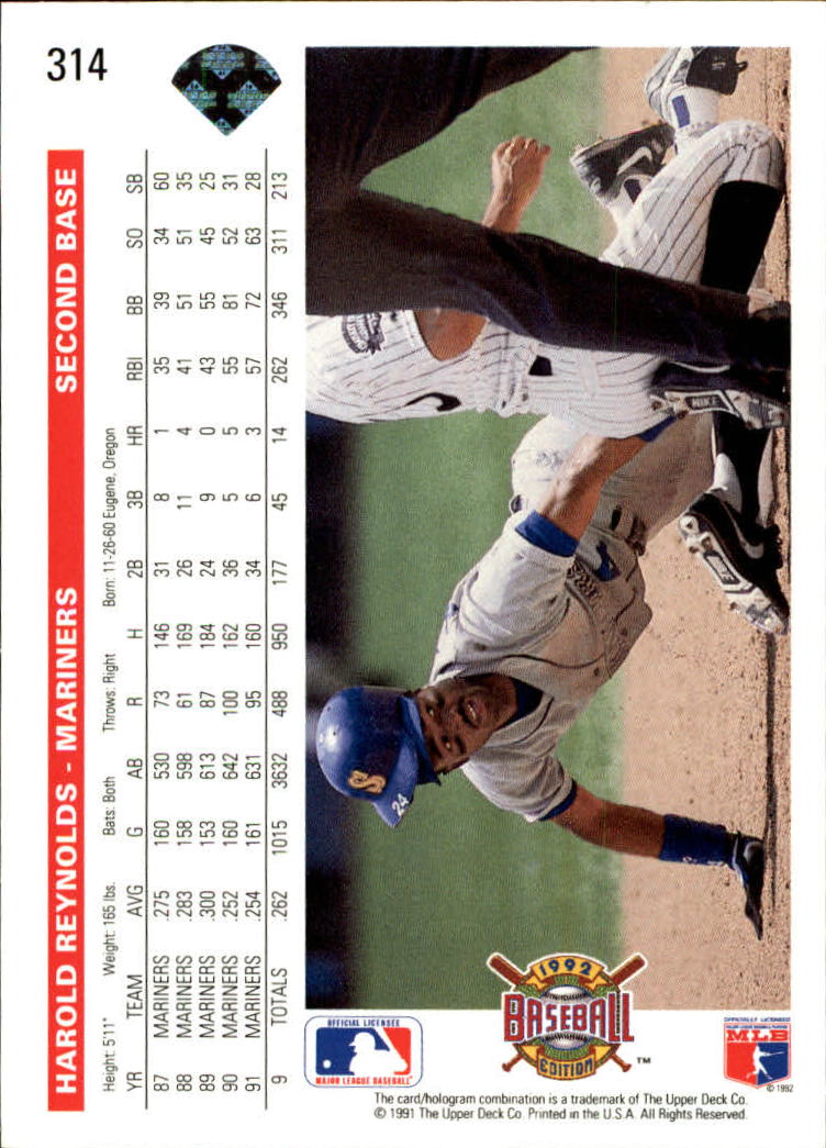 1992 Upper Deck Baseball Card Pick 251-500