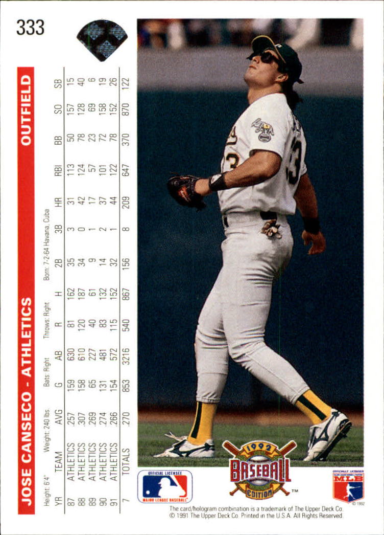 1992 Upper Deck Baseball Card Pick 251-500