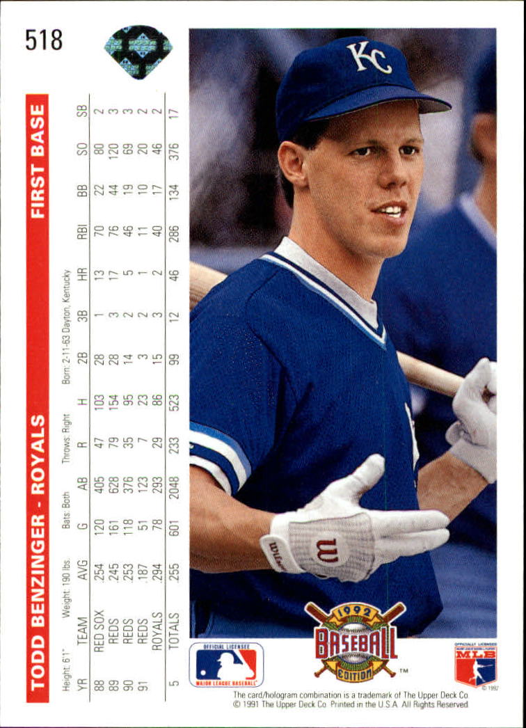 1992 Upper Deck BB Card s 501750 +Rookies (A2222) You