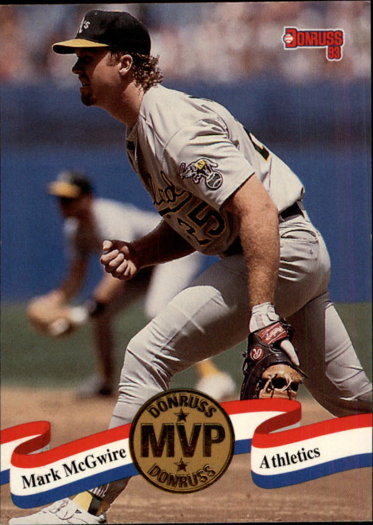 1993 Donruss Baseball "MVPs" Insert Cards - Picture 26 of 41