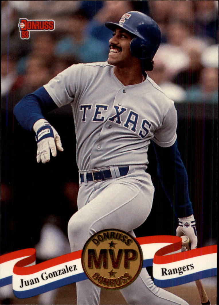 1993 Donruss Baseball "MVPs" Insert Cards - Picture 30 of 41