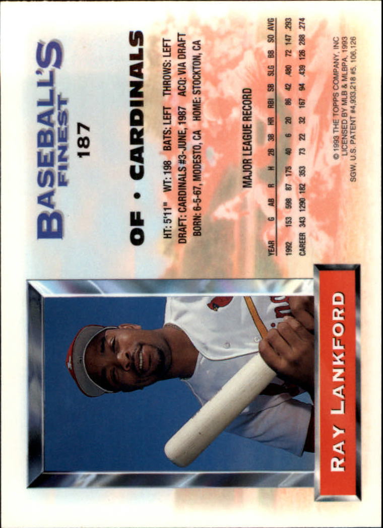 1993 Finest Baseball - Picture 91 of 98