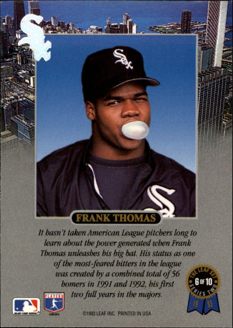 Asst Frank Thomas Baseball Card Lot SP Pick Cards From List EBay