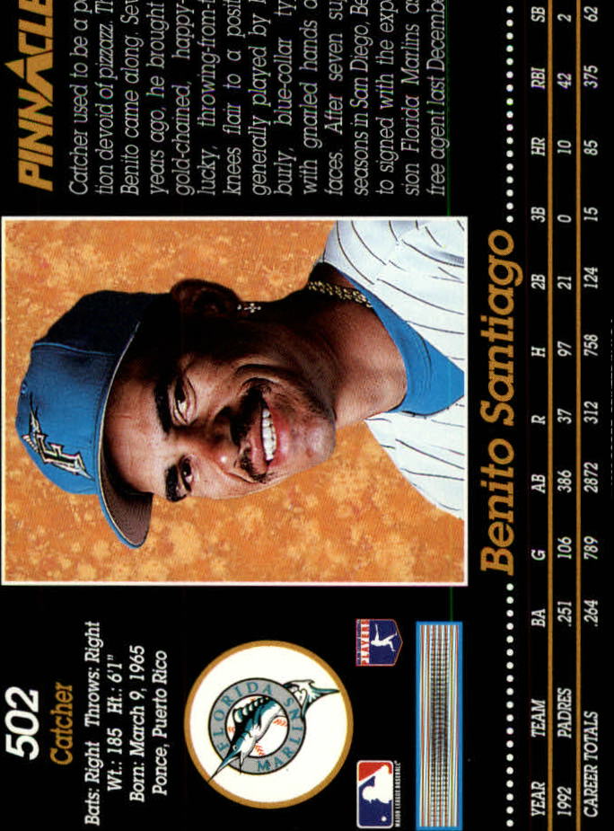 A0984- 1993 Pinnacle Baseball #s 501-620 +Inserts -You Pick- 15+ FREE US SHIP - Picture 5 of 268