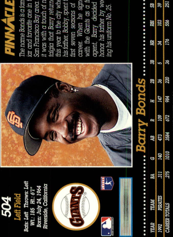 A0984- 1993 Pinnacle Baseball #s 501-620 +Inserts -You Pick- 15+ FREE US SHIP - Picture 9 of 268