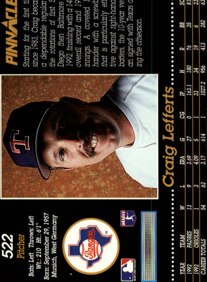 A0984- 1993 Pinnacle Baseball #s 501-620 +Inserts -You Pick- 15+ FREE US SHIP - Picture 45 of 268