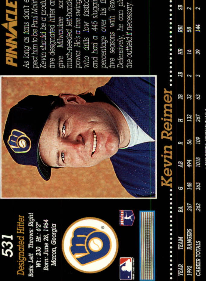 A0984- 1993 Pinnacle Baseball #s 501-620 +Inserts -You Pick- 15+ FREE US SHIP - Picture 63 of 268