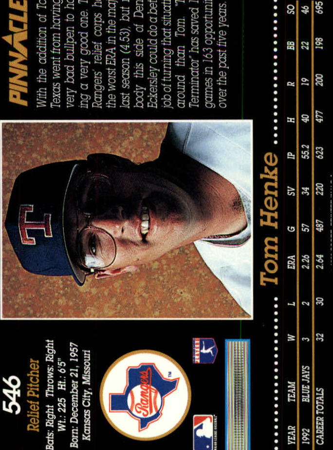 A0984- 1993 Pinnacle Baseball #s 501-620 +Inserts -You Pick- 15+ FREE US SHIP - Picture 93 of 268