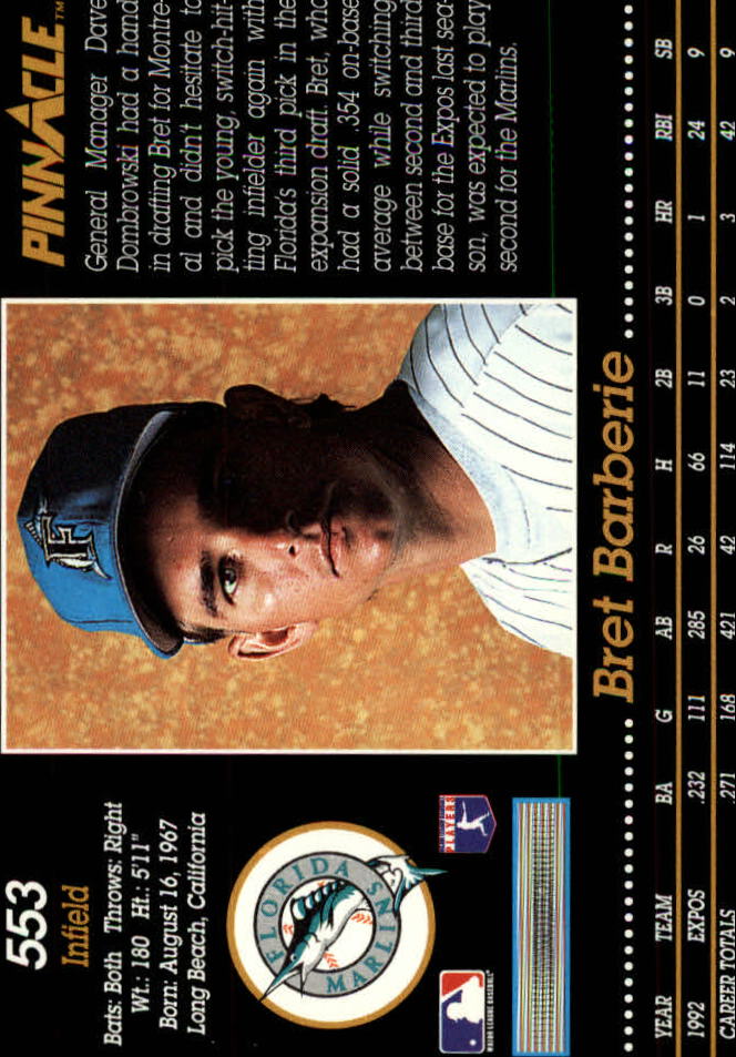 A0984- 1993 Pinnacle Baseball #s 501-620 +Inserts -You Pick- 15+ FREE US SHIP - Picture 107 of 268