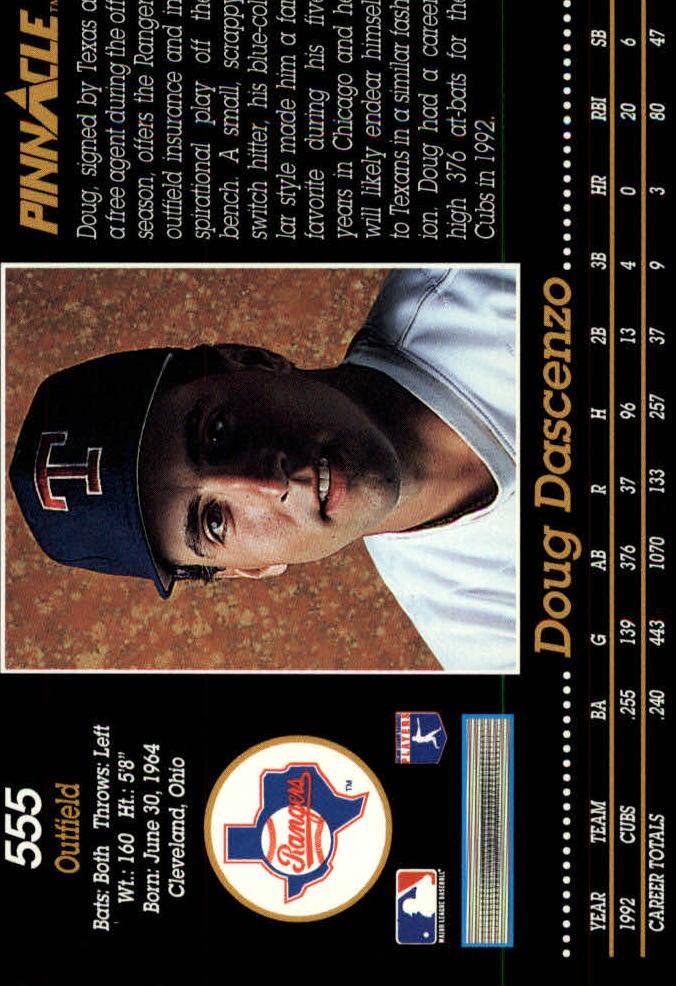 A0984- 1993 Pinnacle Baseball #s 501-620 +Inserts -You Pick- 15+ FREE US SHIP - Picture 111 of 268