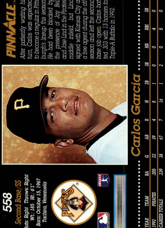 A0984- 1993 Pinnacle Baseball #s 501-620 +Inserts -You Pick- 15+ FREE US SHIP - Picture 117 of 268
