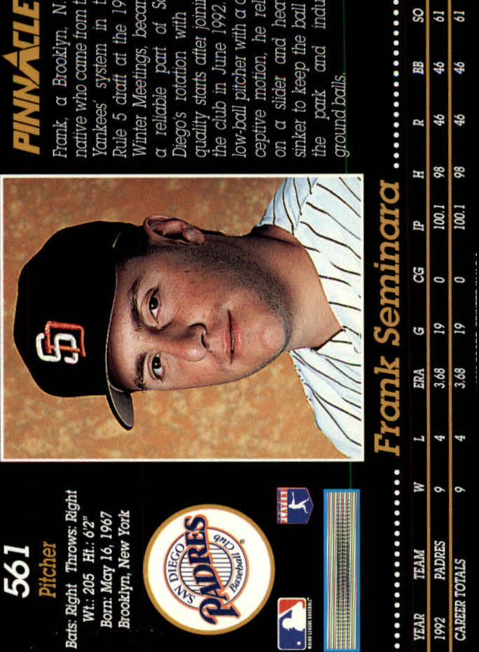 A0984- 1993 Pinnacle Baseball #s 501-620 +Inserts -You Pick- 15+ FREE US SHIP - Picture 123 of 268