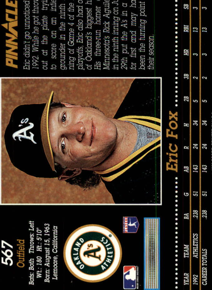 A0984- 1993 Pinnacle Baseball #s 501-620 +Inserts -You Pick- 15+ FREE US SHIP - Picture 135 of 268