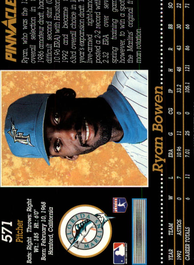 A0984- 1993 Pinnacle Baseball #s 501-620 +Inserts -You Pick- 15+ FREE US SHIP - Picture 143 of 268