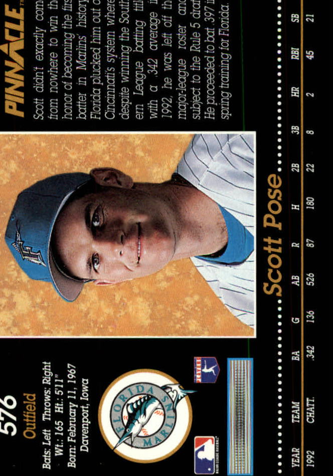 A0984- 1993 Pinnacle Baseball #s 501-620 +Inserts -You Pick- 15+ FREE US SHIP - Picture 153 of 268