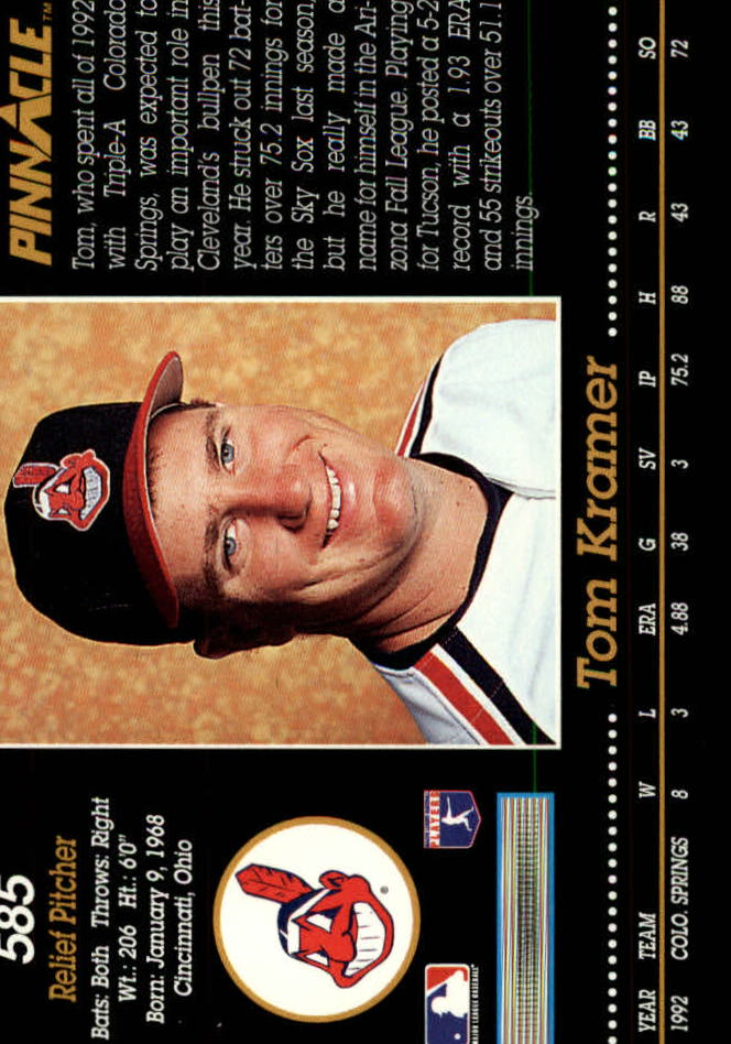 A0984- 1993 Pinnacle Baseball #s 501-620 +Inserts -You Pick- 15+ FREE US SHIP - Picture 171 of 268