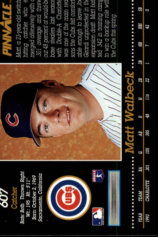 A0984- 1993 Pinnacle Baseball #s 501-620 +Inserts -You Pick- 15+ FREE US SHIP - Picture 215 of 268