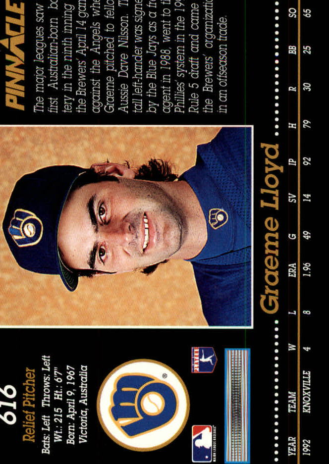 A0984- 1993 Pinnacle Baseball #s 501-620 +Inserts -You Pick- 15+ FREE US SHIP - Picture 233 of 268