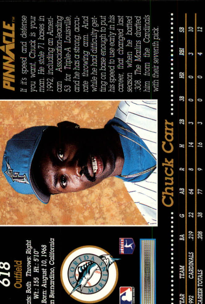 A0984- 1993 Pinnacle Baseball #s 501-620 +Inserts -You Pick- 15+ FREE US SHIP - Picture 237 of 268