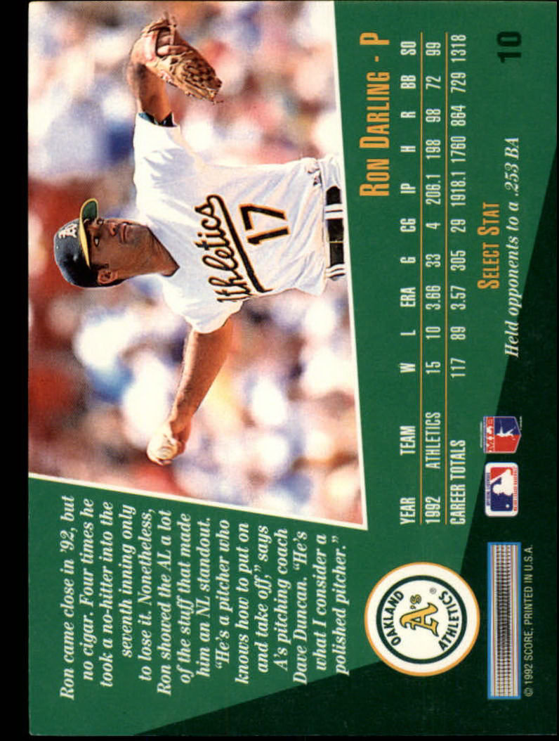 thumbnail 21  - 1993 Select Baseball Card Pick 1-250