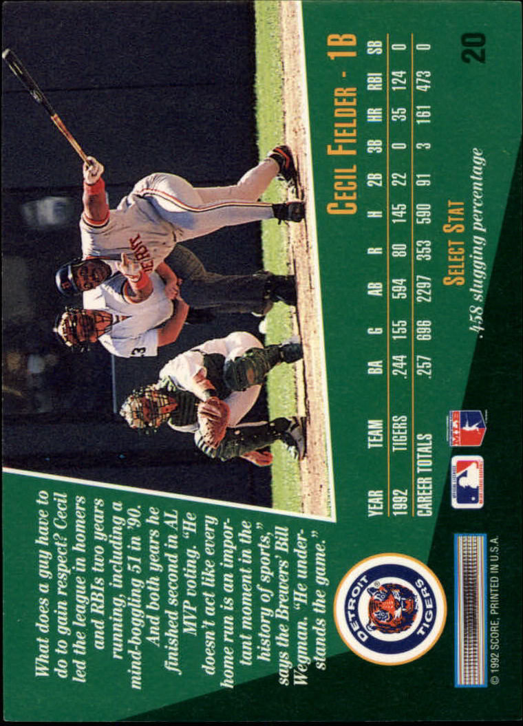 thumbnail 39  - 1993 Select Baseball Card Pick 1-250
