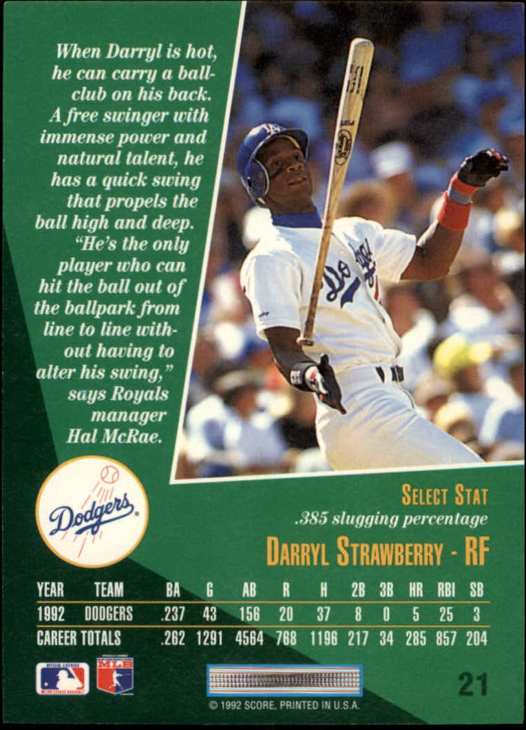 thumbnail 41  - A1080- 1993 Select Baseball Cards 1-250 +Rookies -You Pick- 10+ FREE US SHIP