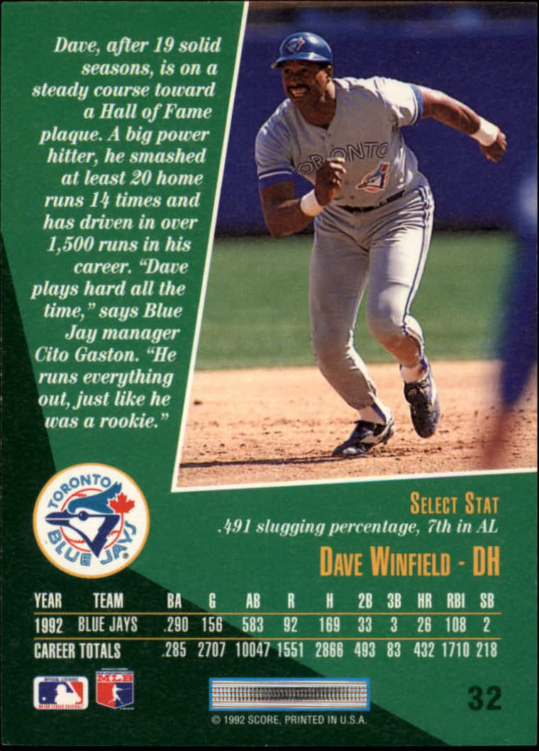 thumbnail 63  - A1080- 1993 Select Baseball Cards 1-250 +Rookies -You Pick- 10+ FREE US SHIP