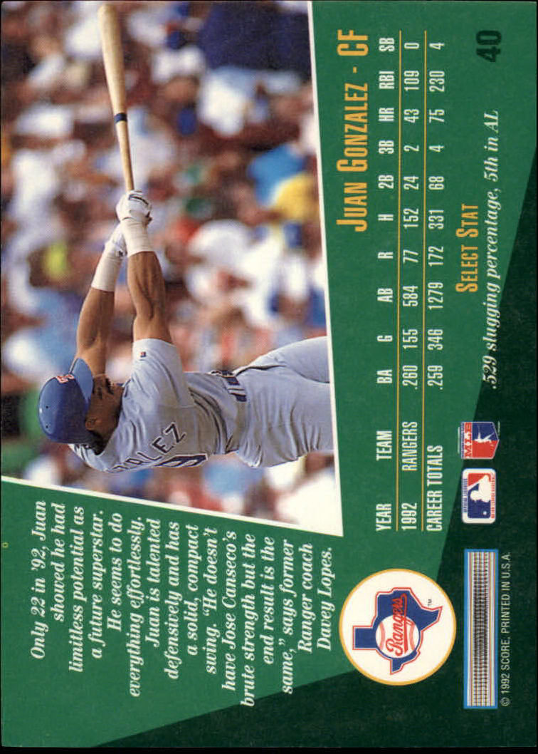 thumbnail 79  - A1080- 1993 Select Baseball Cards 1-250 +Rookies -You Pick- 10+ FREE US SHIP