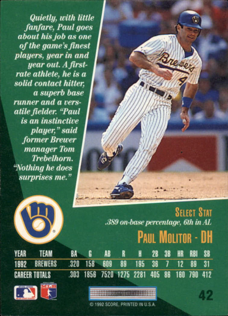 thumbnail 83  - A1080- 1993 Select Baseball Cards 1-250 +Rookies -You Pick- 10+ FREE US SHIP