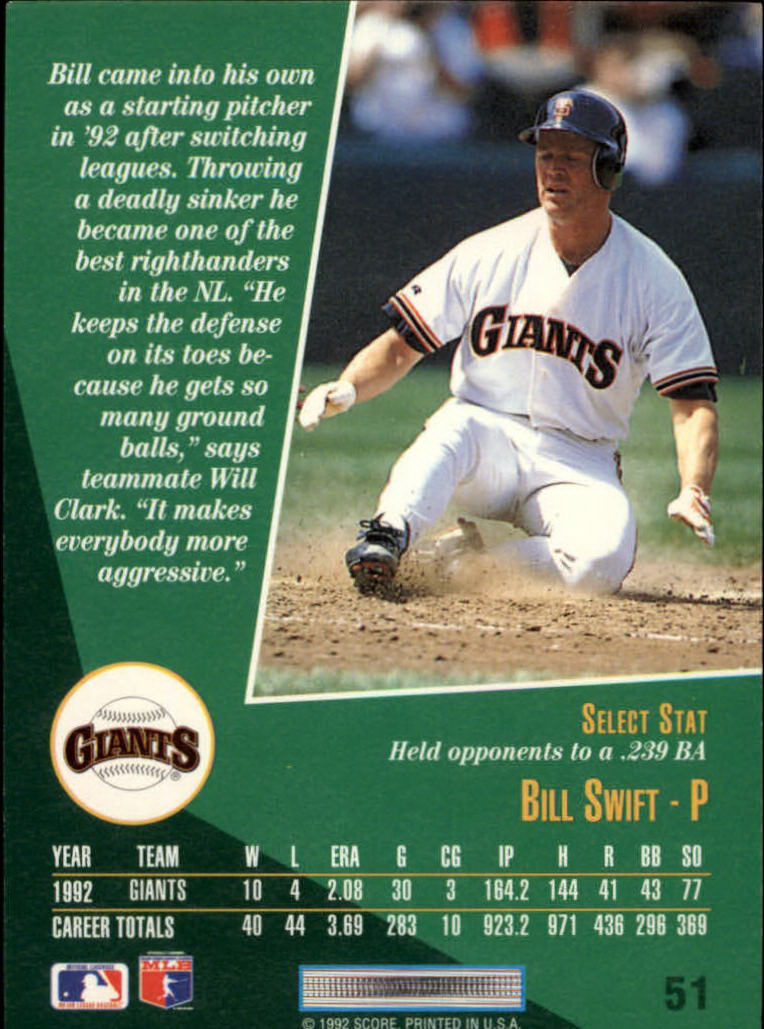 thumbnail 79  - 1993 Select Baseball (Cards 1-200) (Pick Your Cards)