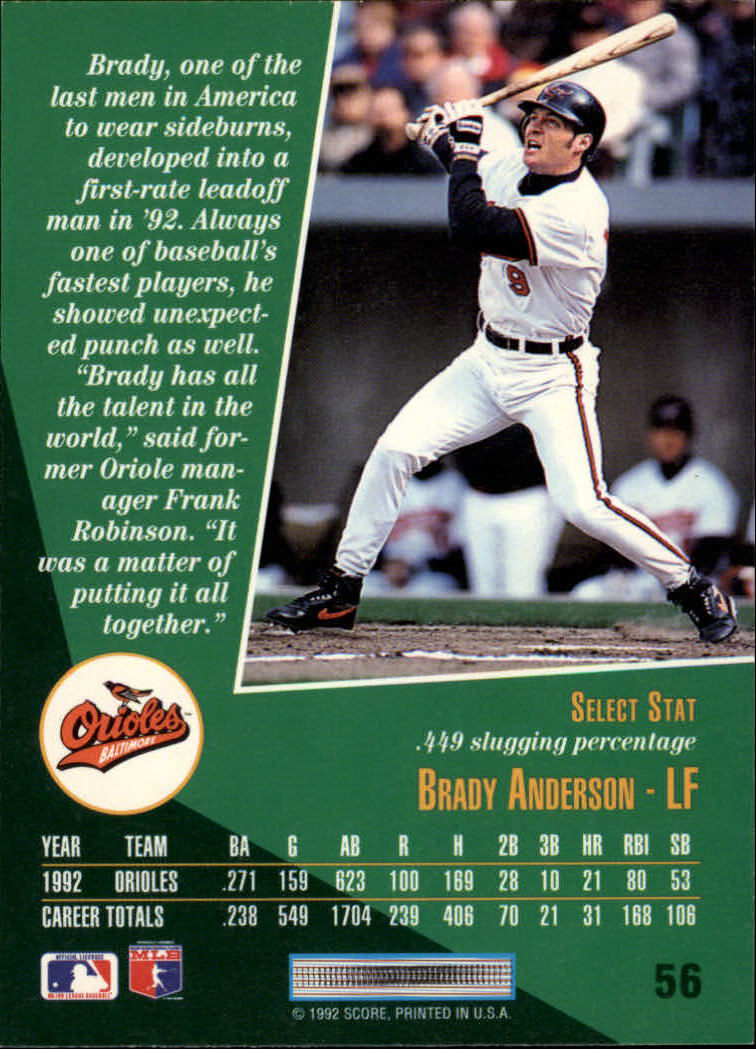 thumbnail 109  - A1080- 1993 Select Baseball Cards 1-250 +Rookies -You Pick- 10+ FREE US SHIP