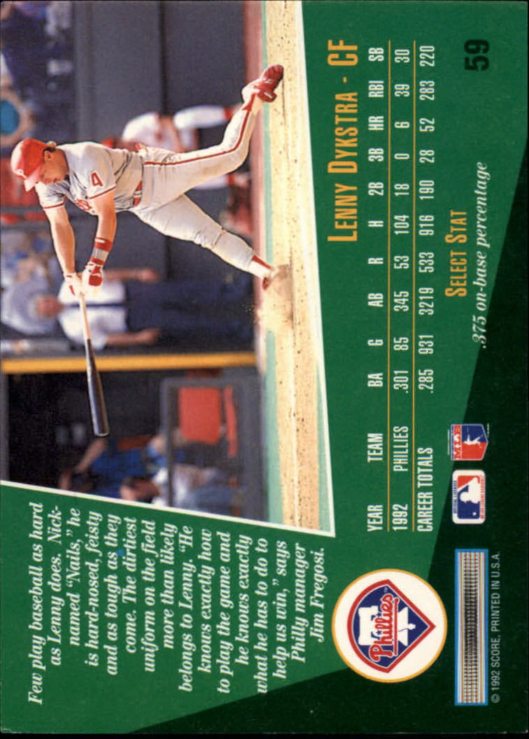 thumbnail 89  - 1993 Select Baseball (Cards 1-200) (Pick Your Cards)