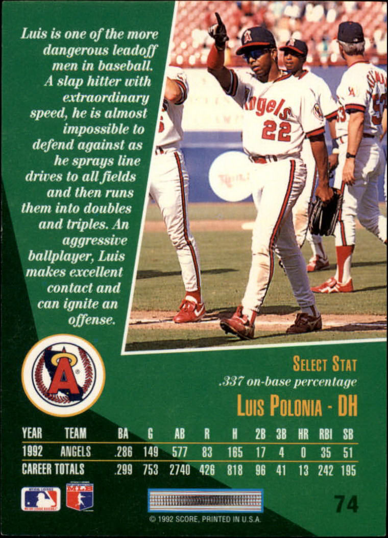 thumbnail 145  - A1080- 1993 Select Baseball Cards 1-250 +Rookies -You Pick- 10+ FREE US SHIP