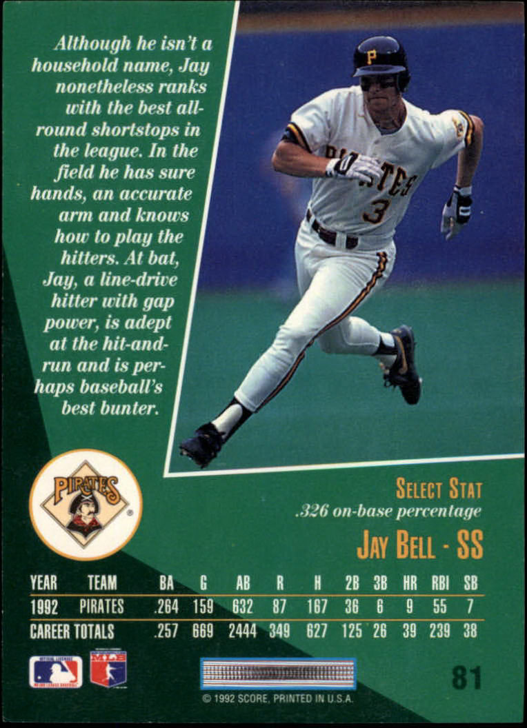 thumbnail 159  - A1080- 1993 Select Baseball Cards 1-250 +Rookies -You Pick- 10+ FREE US SHIP